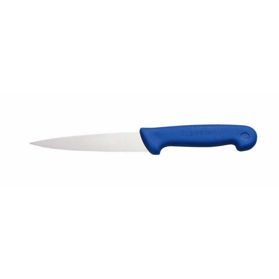 Filleting Knife 6in Stainless Steel Blade Blue Handle