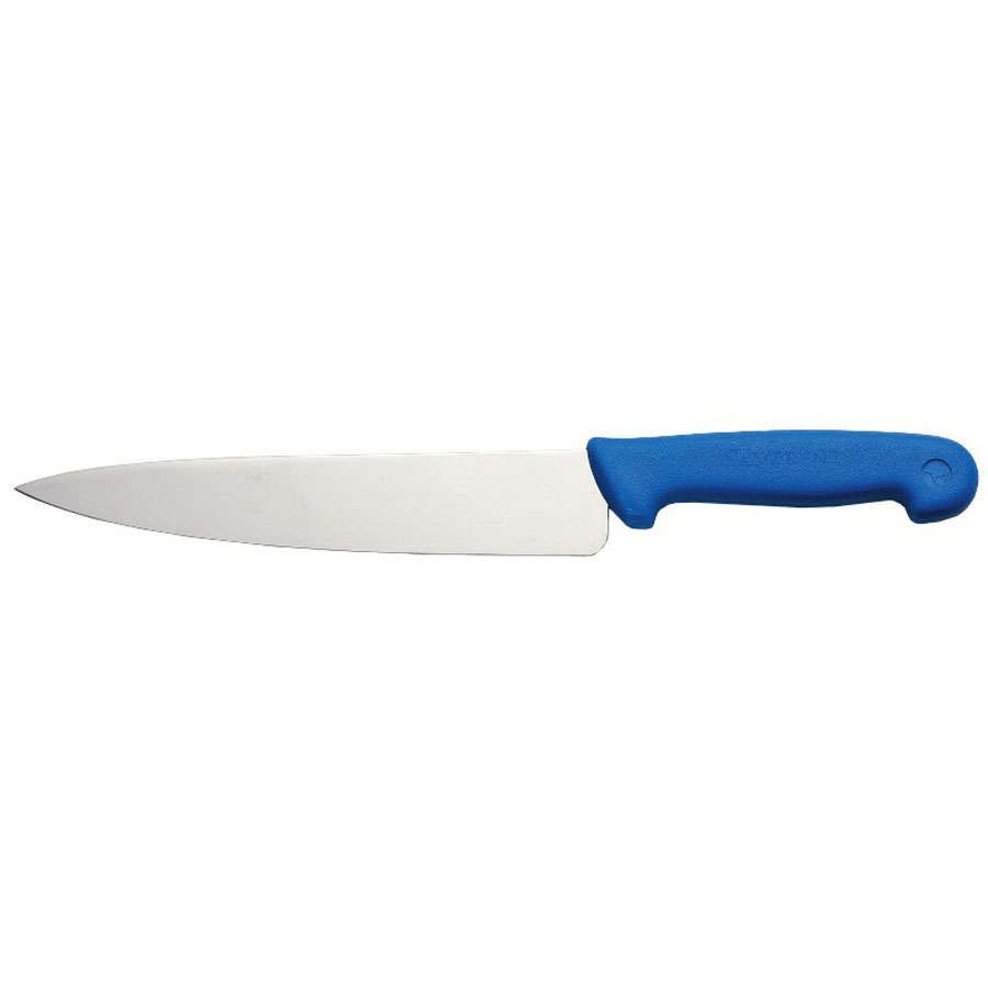 Cook Knife 10in Stainless Steel Blade Blue Handle