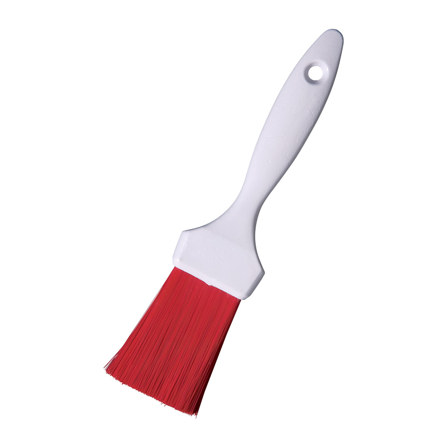 Flat Pastry Glazing Brush Red 50mm