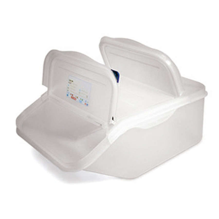 Araven Accessible Polypropylene FIFO Container 1/1 Gastronorm - 22.65ltr With Lid, ColorClips, Label BPA Free