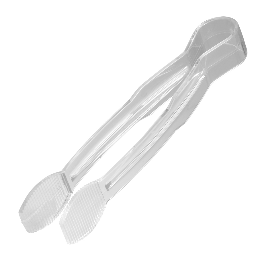 Cambro Lugano Polycarbonate Clear Flat Grip Tongs 23cm