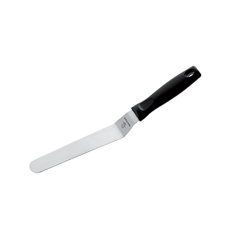 Matfer Bourgeat Angled Spatula Stainless Steel 170x30mm Grey