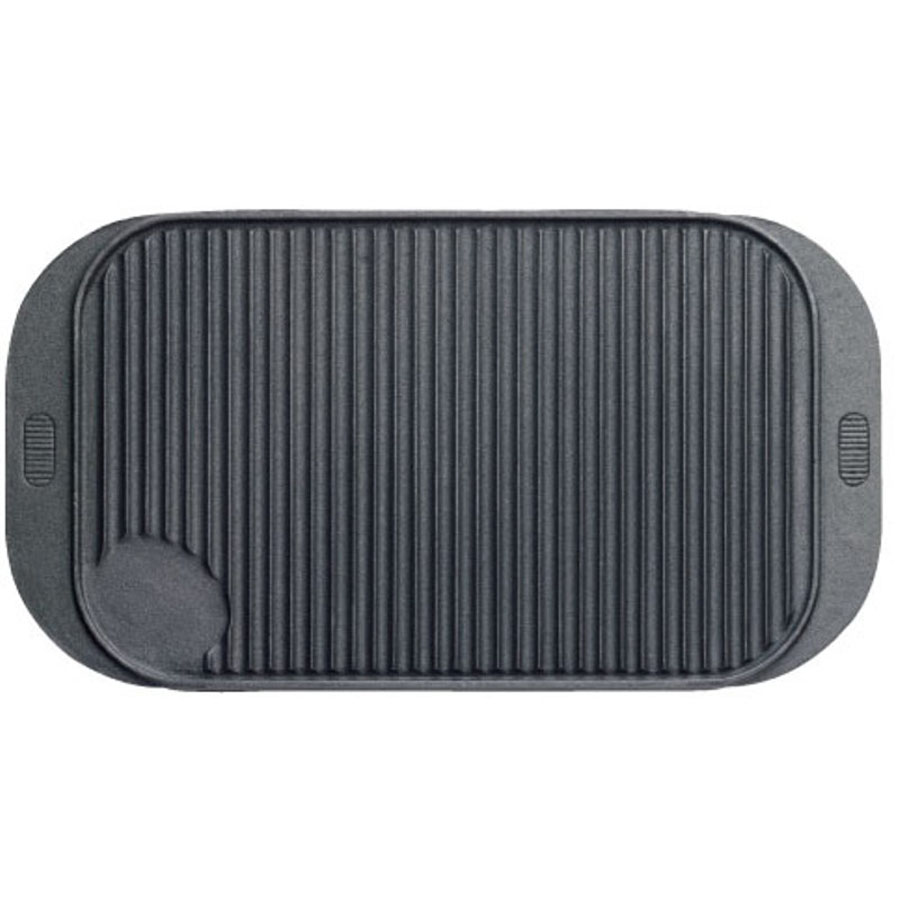 Griddle Black Cast Iron Oblong 48 x 26.5cm