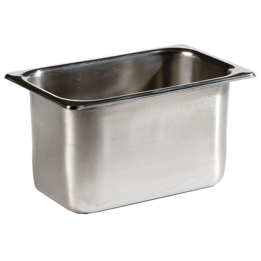 Gastronorm Container 1/4 Stainless Steel 162x150mm