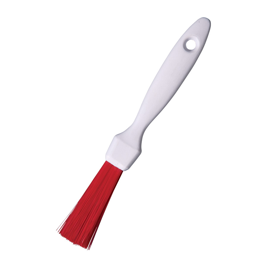 Flat Pastry Glazing Brush Red 25mm