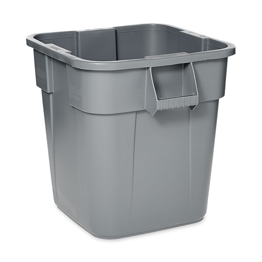 Rubbermaid Brute® Square Containers Grey 106ltr