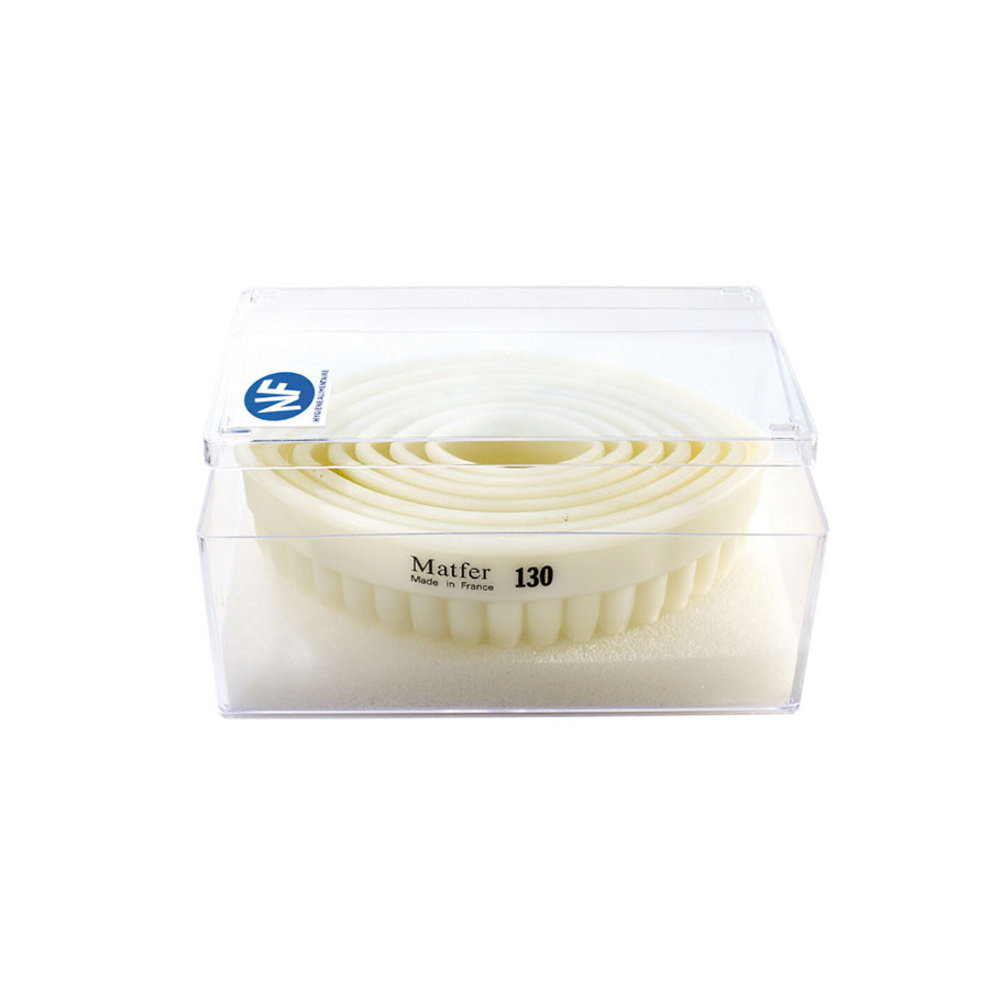 Matfer Bourgeat Exoglass Oval Pastry Cutters 4 - 13cm
