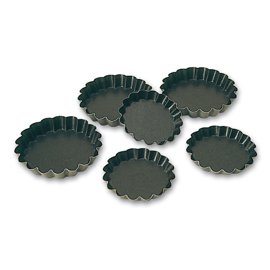 Matfer Bourgeat Exopan Fluted Tartlet 10x1.8cm Non-Stick