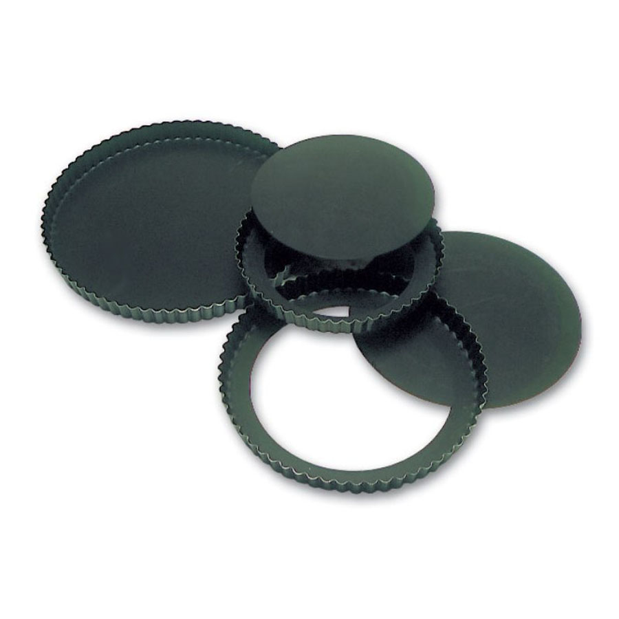 Matfer Bourgeat Exopan Fluted Quiche Tin Loose Base 20x2.5cm Non-Stick