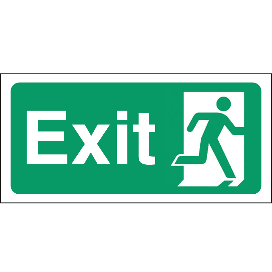 Mileta Safety Sign - Fire Exit 30x15cm