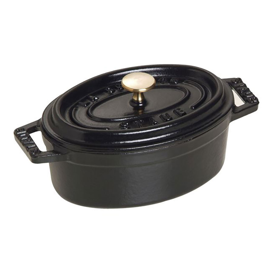 Casserole Black Cast Iron Oval 25cl 11cm