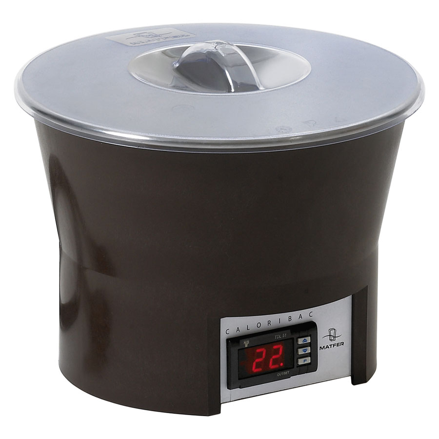 Matfer Bourgeat Caloribac Chocolate Dipping Machine with Stainless Steel Bowl 3.5ltr 25.4 x 18.8cm