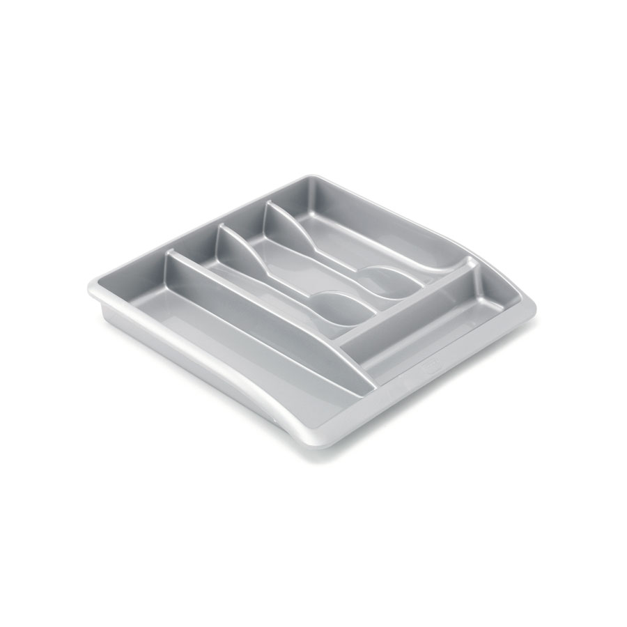 Addis Plastic Grey Cutlery Tray 40 x 38cm