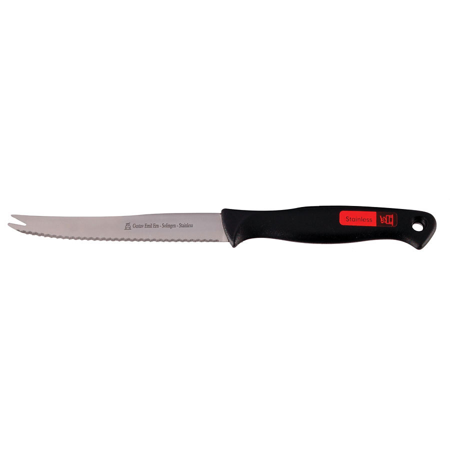 Gustav Serrated Bar Knife 4 inch10cm Moulded Handle