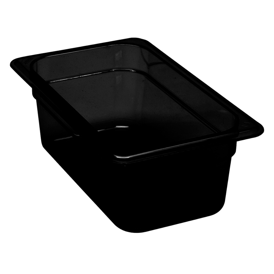 Black Polycarbonate 1/4 Gastronorm Container-150mm