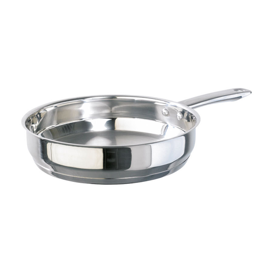 Frying Pan Light Duty Stainless Steel 28cm dia