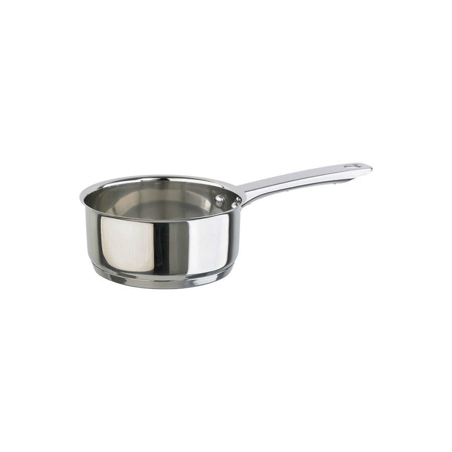 Saucepan Light Duty Stainless Steel 1ltr 14cm With Lid