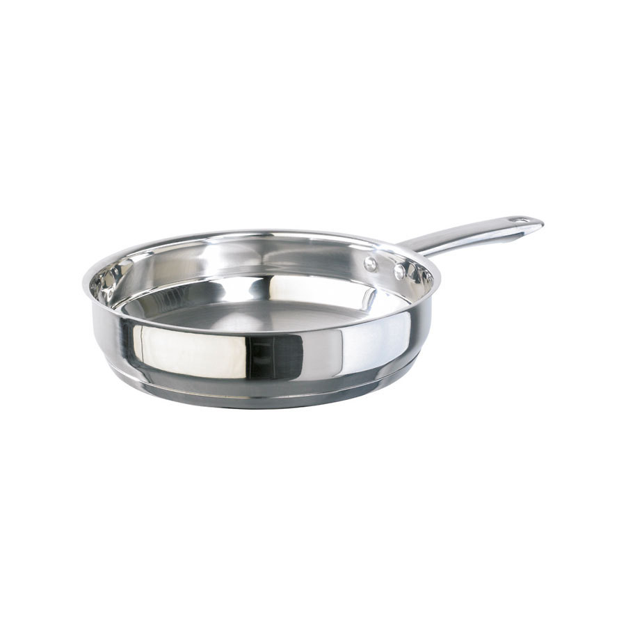 Frying Pan Light Duty Stainless Steel 24cm dia