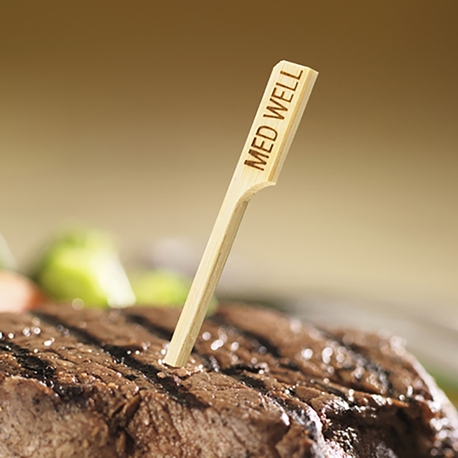 3.5in 'MEDWELL' Bamboo Steak Pick, Pack Of 100