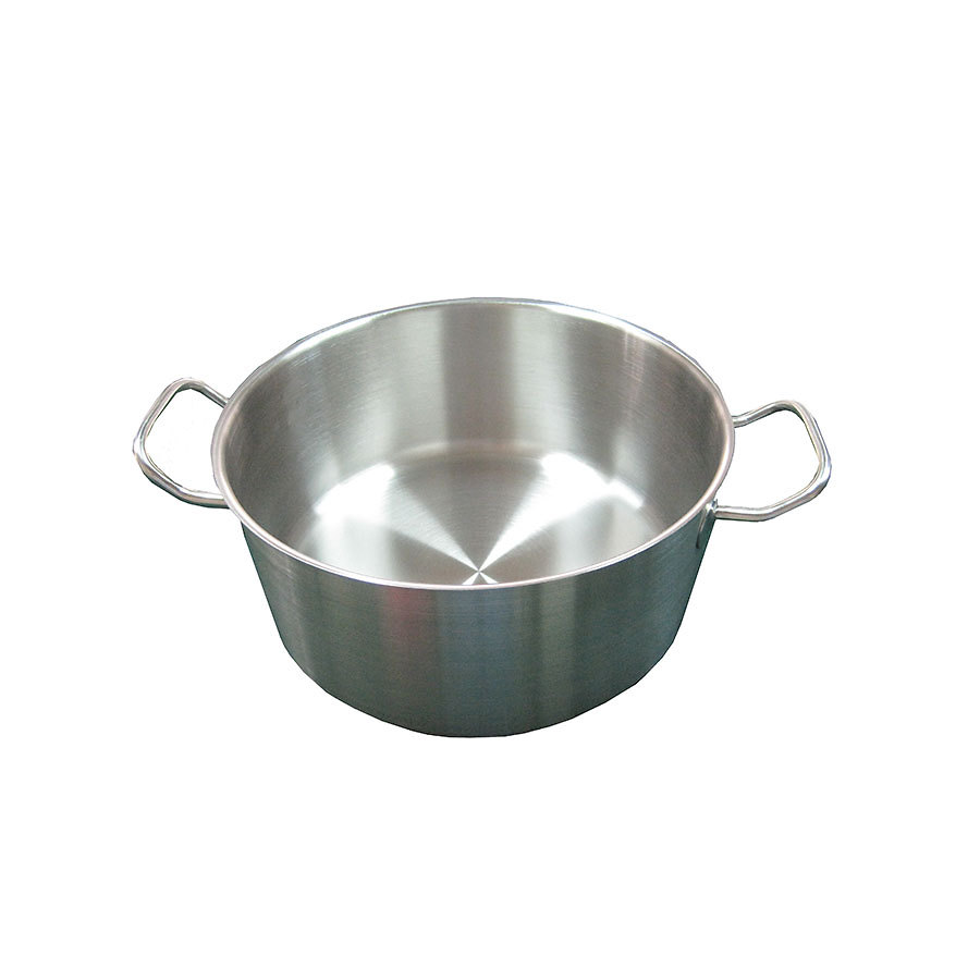Heavy Duty Low Casserole Pan Stainless Steel 7.5L