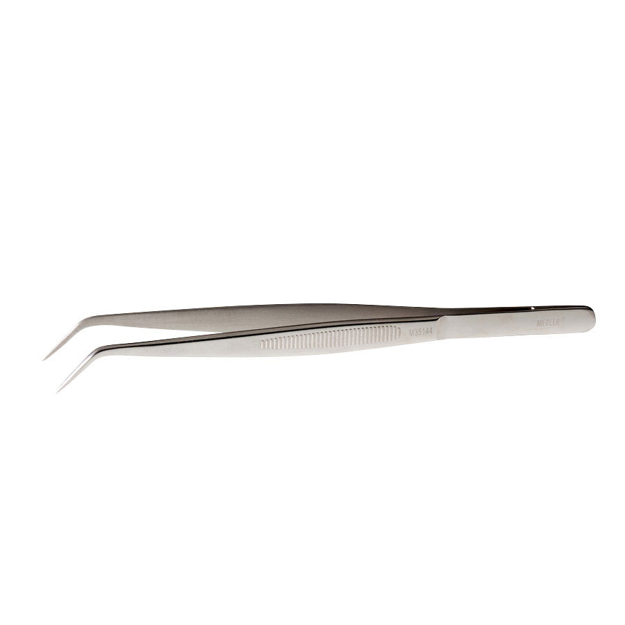 Mercer Precision Tongs Fine Tip Curved Stainless Steel 15.6cm