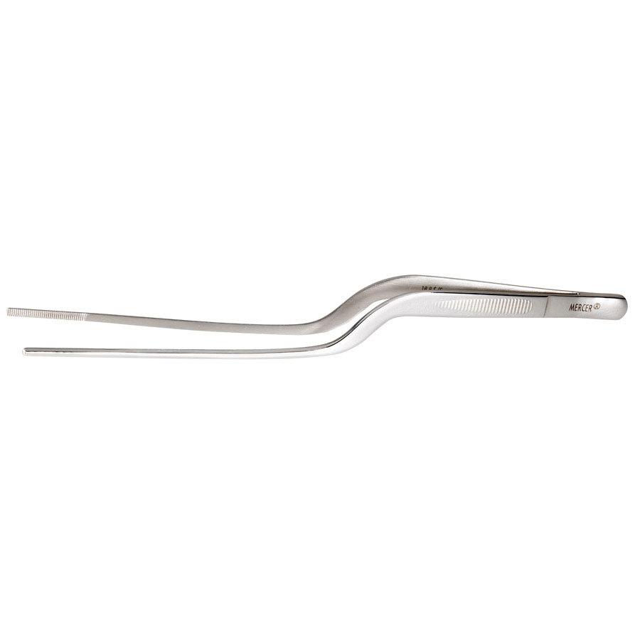 Mercer Precision Tongs Offset Stainless Steel 20cm