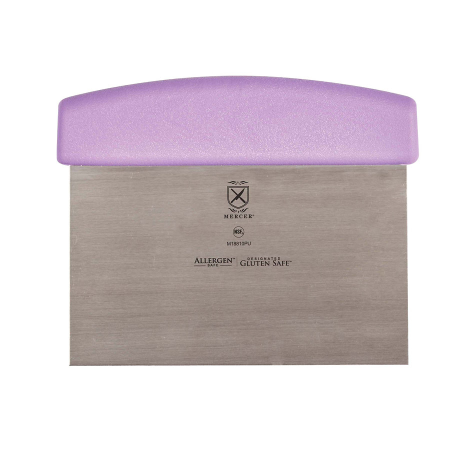 Mercer Millennia Bench Scraper 5.8x3.5in Purple With Polypropylene Handle