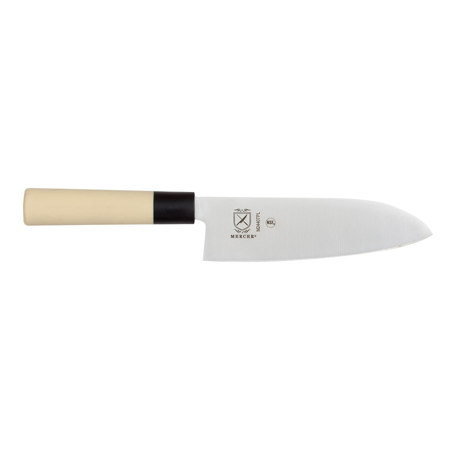 Mercer Asian Collection Santoku Knife 7in With Santoprene Handle