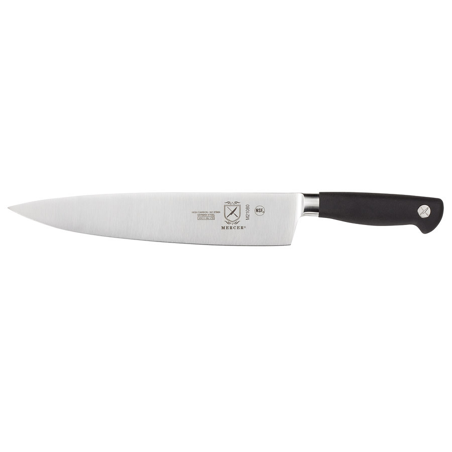 Mercer Genesis Short Bolster Chef's Knife 10in With Santoprene Handle