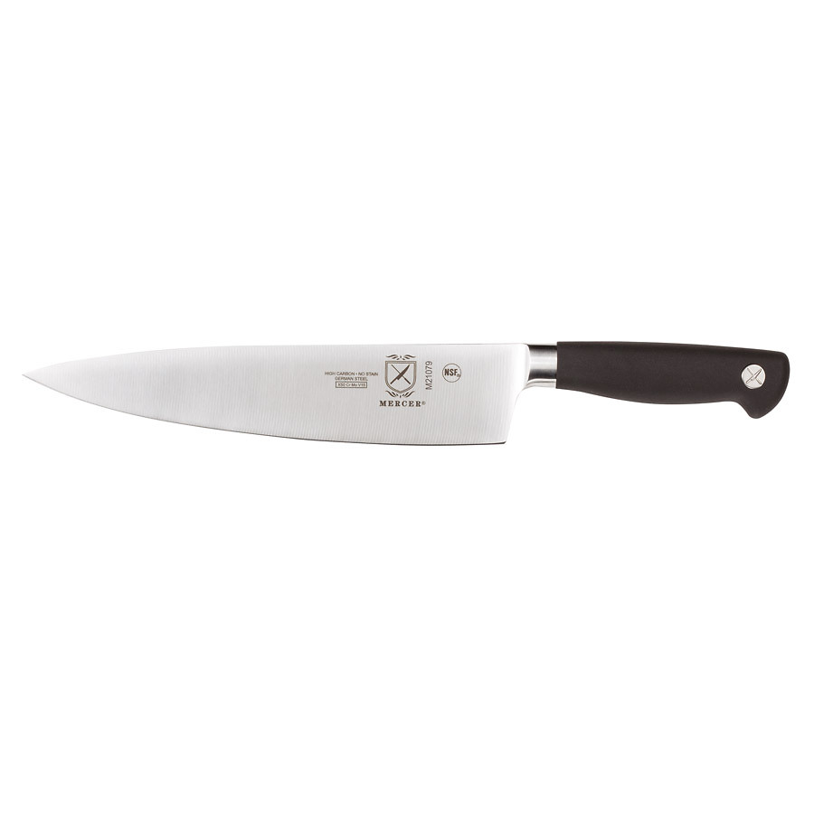 Mercer Genesis Short Bolster Chef's Knife 9in With Santoprene Handle