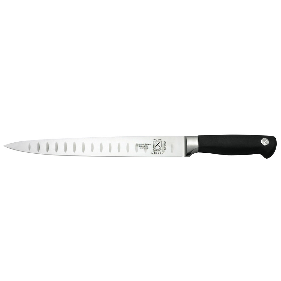 Mercer Genesis Carving Knife Granton Edge 10in With Santoprene Handle