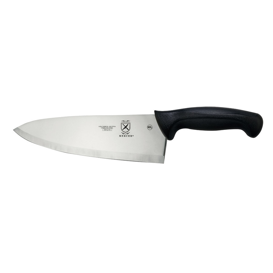 Mercer Millennia Hollow Ground Wide Chef's Knife 10in With Santoprene Handle