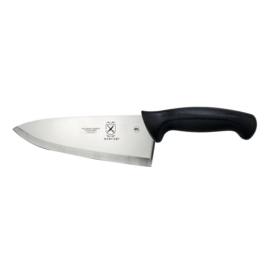 Mercer Millennia Hollow Ground Wide Chef's Knife 8in With Santoprene Handle
