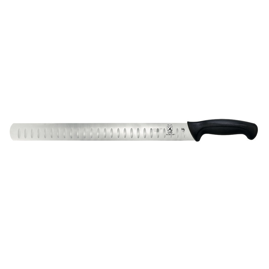 Mercer Millennia Slicer Granton Edge Knife 14in With Santoprene Handle
