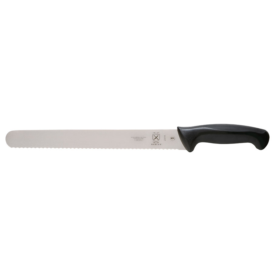Mercer Millennia Slicer Wavy Edge Knife 11in With Santoprene Handle