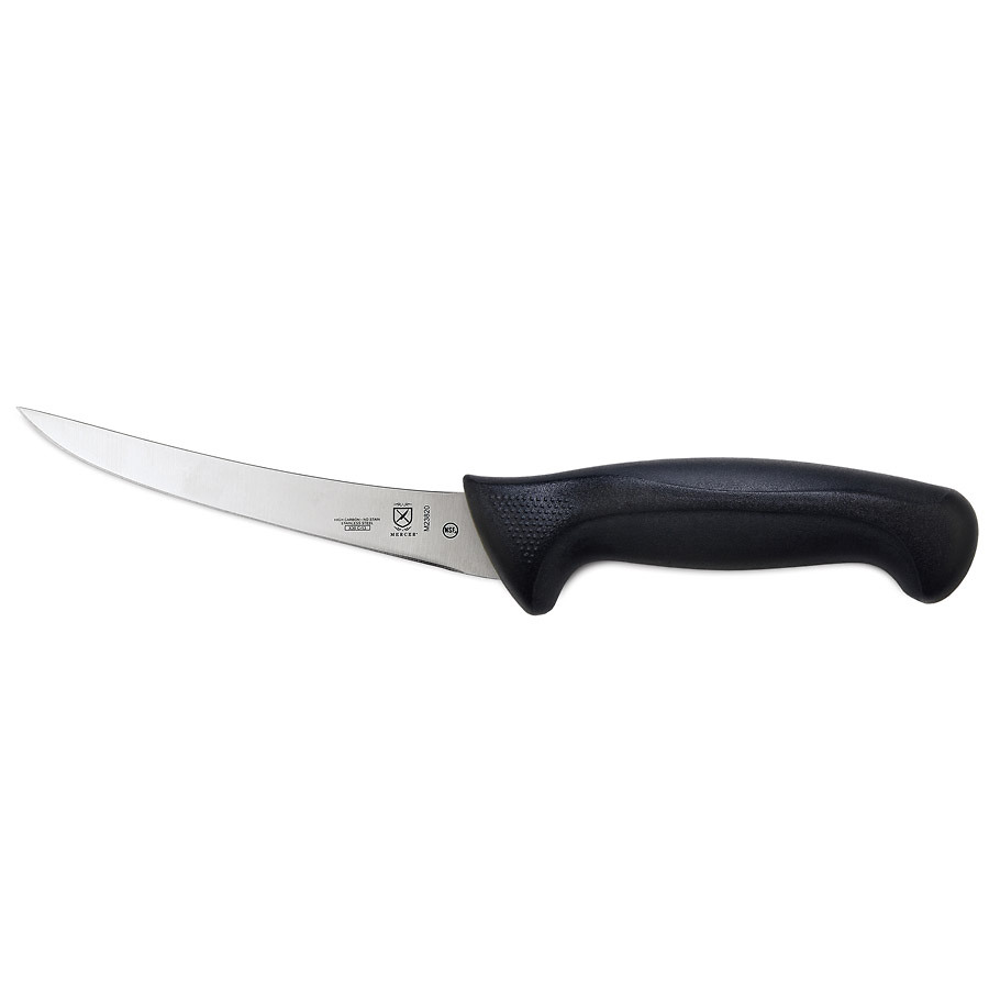 Mercer Millennia Curved Boning Knife 6in With Santoprene Handle