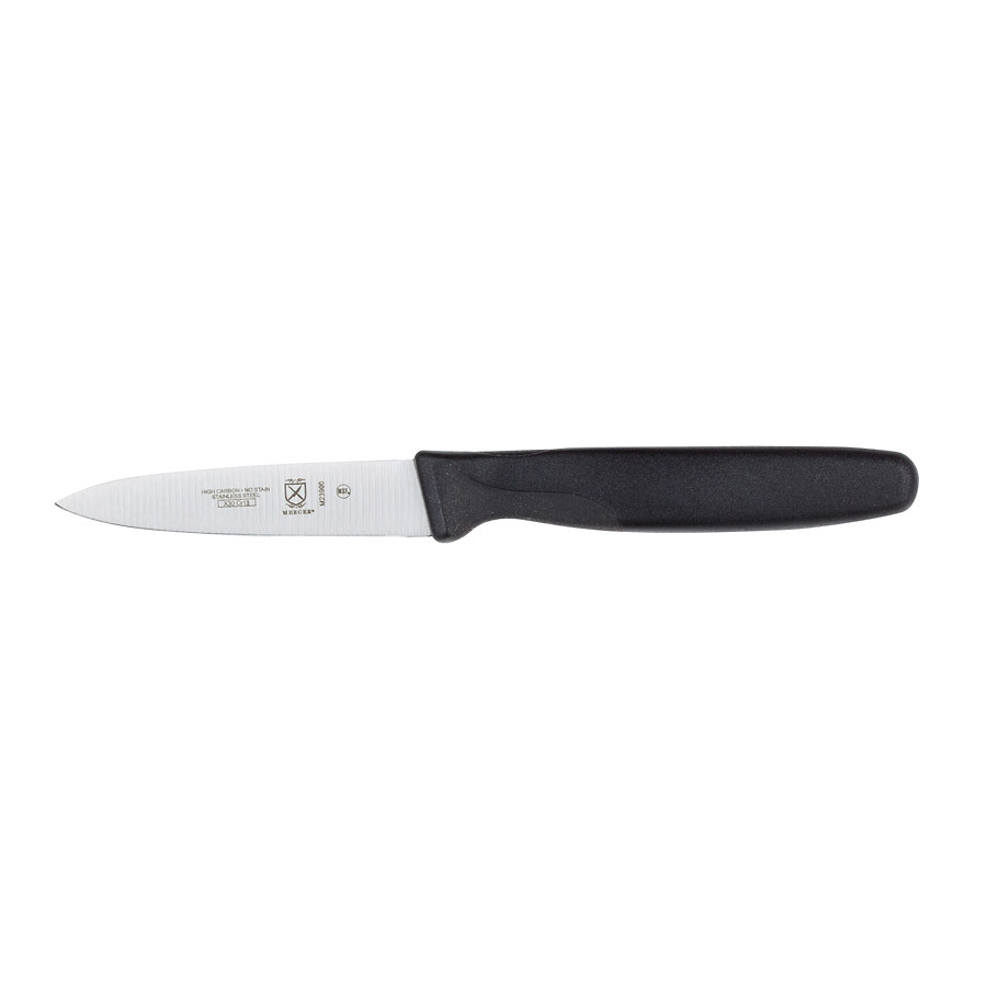 Mercer Millennia Slim Paring Knife 3in With Santoprene Handle