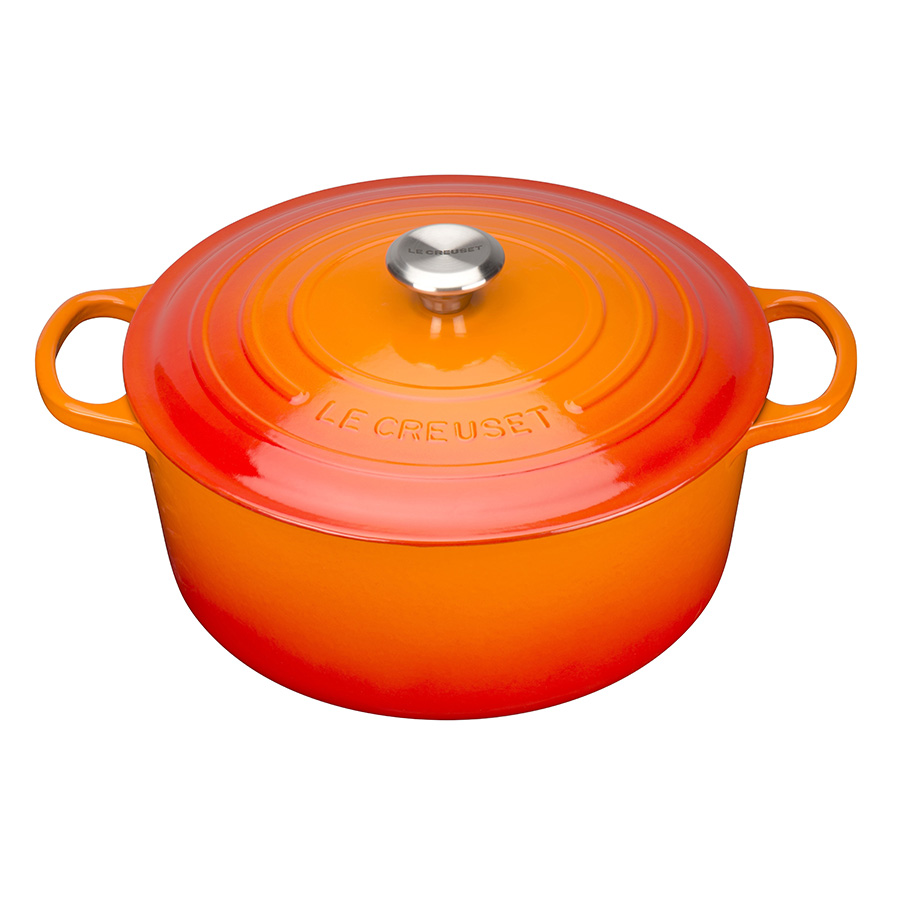 Signature Cast Iron Round Casserole 28cm Volcanic