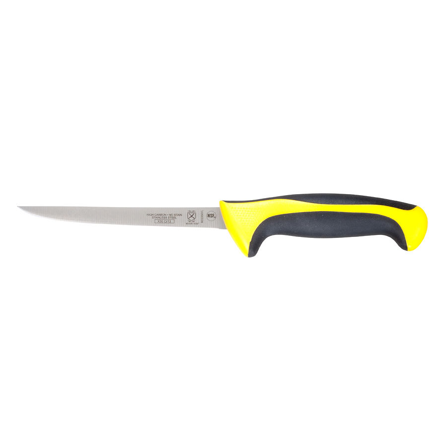 Mercer Millennia Colors Narrow Boning Knife 6in With Santoprene Handle Yellow