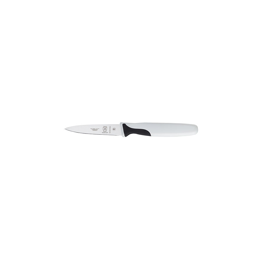 Mercer Millennia Colors Paring Knife 3in With Santoprene Handle White