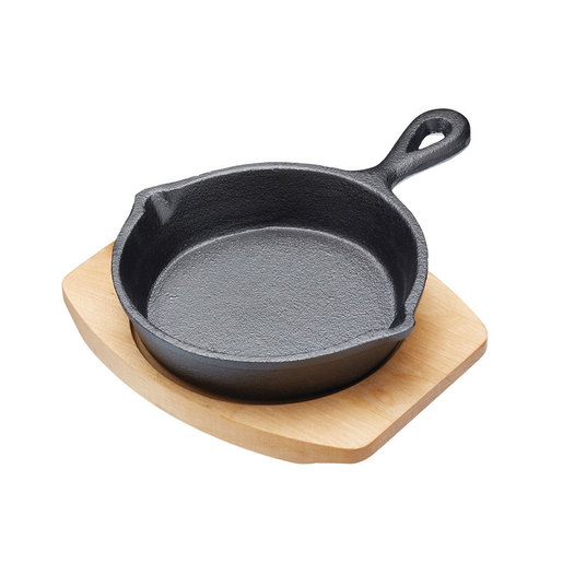 Artesà Cast Iron 20cm Long Mini Fry Pan with Board