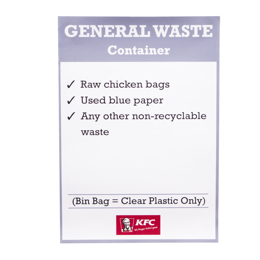 Recycling General Top Tips Sticker A3