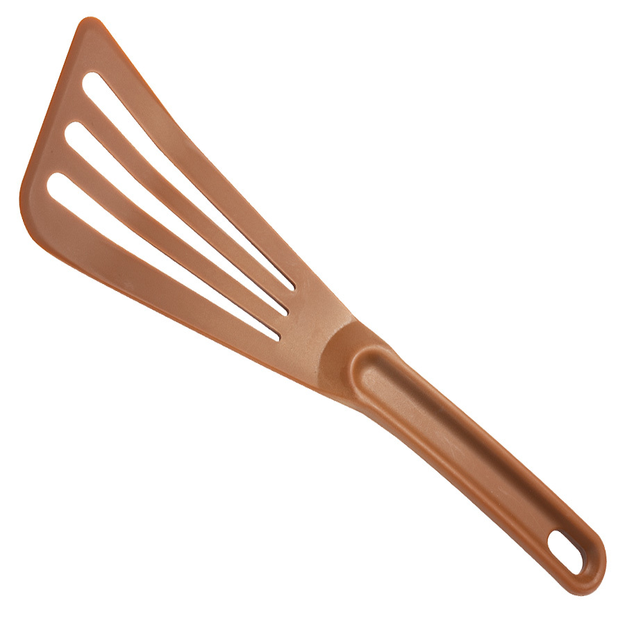 Mercer Hell's Tools Hi Heat Slotted Spatula 12x3.5in Brown