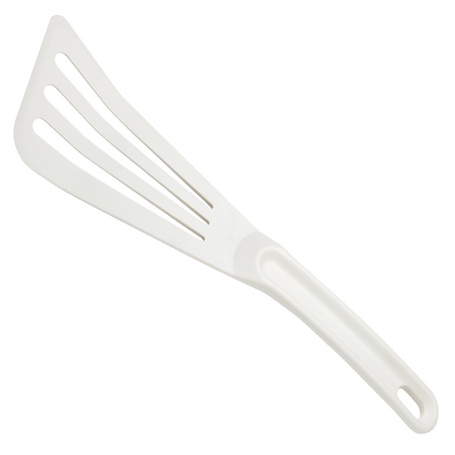 Mercer Hell's Tools Hi Heat Slotted Spatula 12x3.5in White