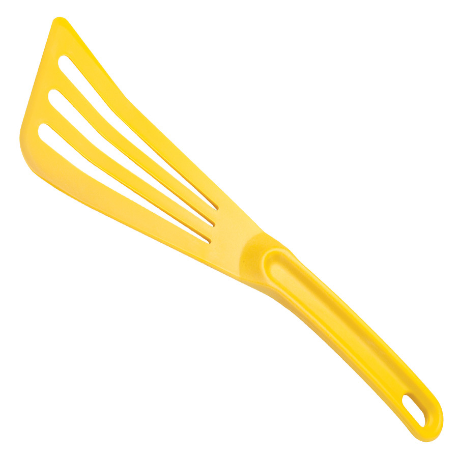 Mercer Hell's Tools Hi Heat Slotted Spatula 12x3.5in Yellow