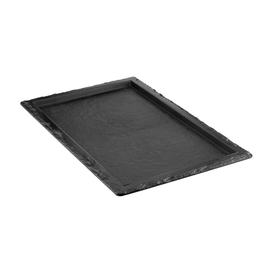 Slate Look Full Size 1/1 Slate Effect Buffet Platter