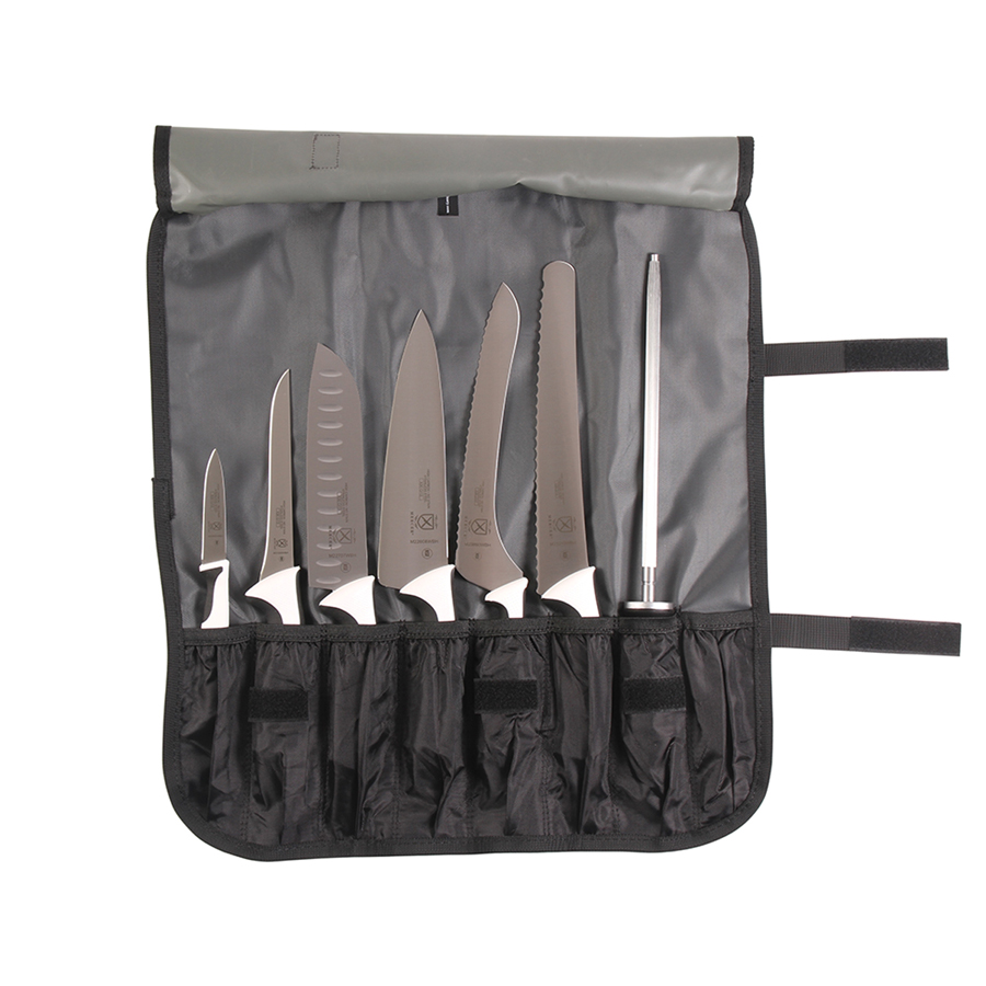 Mercer Millennia Colors 7 Piece Knife Roll Set