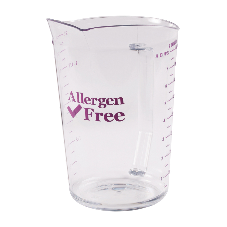 Cambro Measuring Jug Allergen-Free Polycarbonate Purple Markings 2ltr