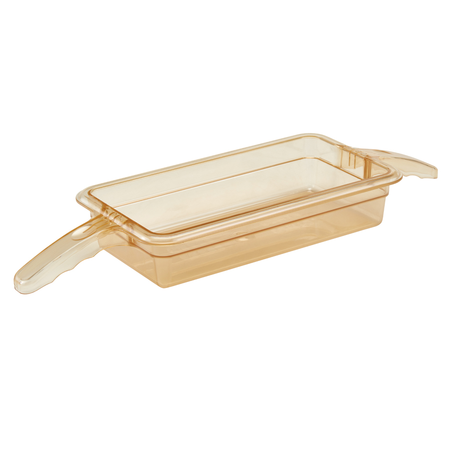 Cambro Food H-Pan 1/3 Double Handle Amber 210x184x184mm