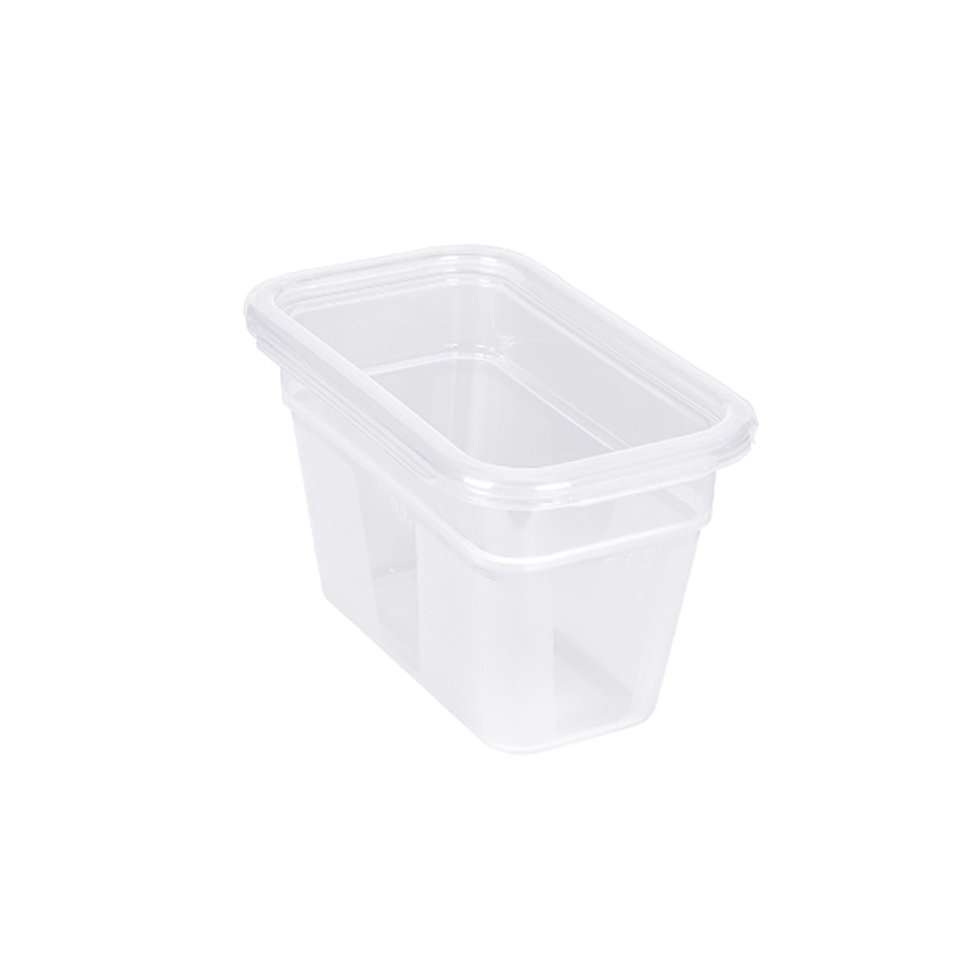 Matfer Bourgeat Rigid Modulus Container 1/9 100mm 0.8L Polypropylene